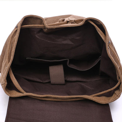 Korean Style Waterproof Canvas Backpack with Laptop Compartment