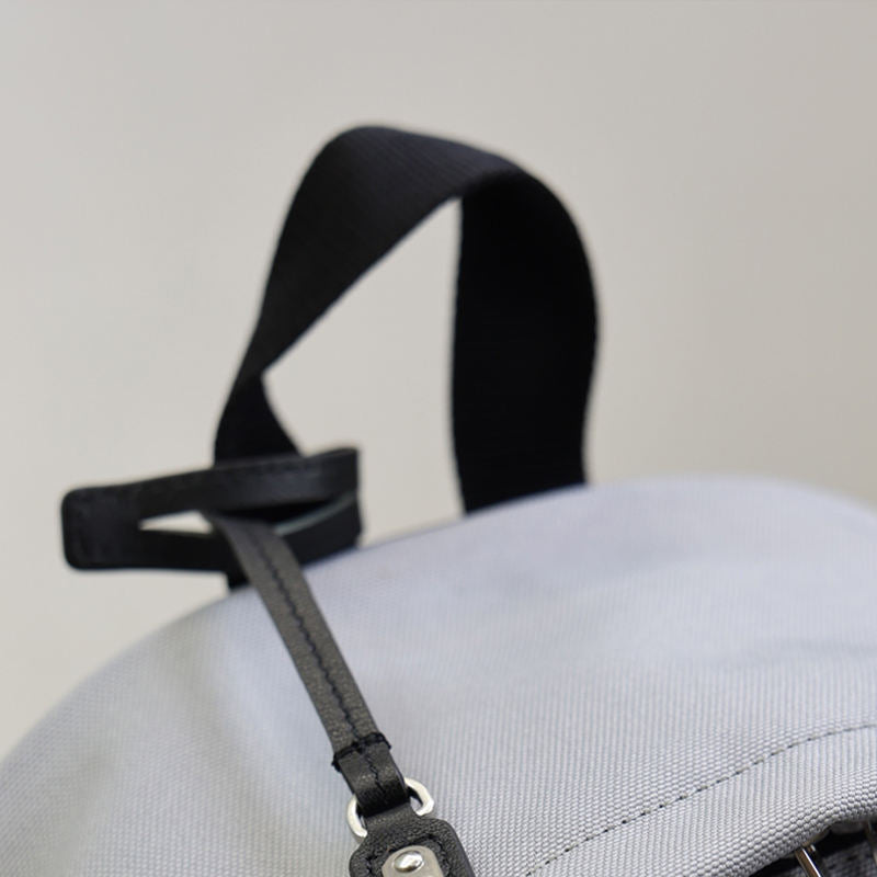 Neutral Gray Large Capacity Canvas Backpack